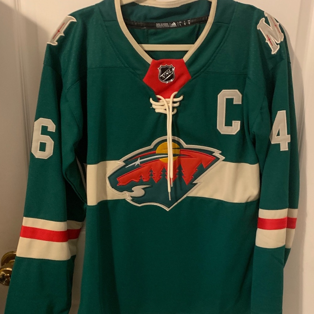 Green and Red Men's Hockey Jersey